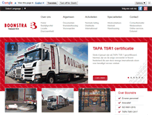 Tablet Screenshot of boonstra-transport.nl